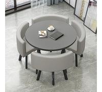 Set moderno per ufficio, sala reception, tavolo e sedie da discoteca, tavolo da ricevimento e sedia, combinazione per negoziazione, tavolo da conferenza rotondo, tavolo da pranzo per salotto, colore
