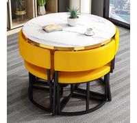 Set moderno tavolo da pranzo e sedie per casa e ufficio, sala ricevimenti, tavolo da club con sedie, elegante tavolo da ricevimento e sedia, tavolo per il tempo libero, per soggiorno, cucina, bar,