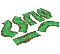 Set modulare 2D compatibili con Warmachine & Hordes, Warhammer Age of Sigmar, Warhammer 40k, Star Wars Legion - Tossico - 7 pezzi