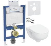 Set modulo di installazione Geberit Duofix 111.003.00.2, vaso WC con copriwater a discesa lenta Geberit Selnova 503.083.00.1, 111.815.00.1, 156.050.00.1