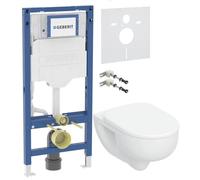 Set modulo di installazione Geberit Duofix 111.320.00.6, vaso WC con copriwater a discesa lenta Geberit Selnova 503.083.00.1, 111.815.00.1, 156.050.00.1