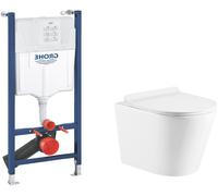 Set modulo di installazione Grohe Solido 38971000, vaso WC con copriwater a discesa lenta Hagser Otis HGR30000042