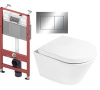 Set modulo di installazione Tece Base 9400407, vaso WC Oltens Jog 42001000, 9.240.401, 45101000