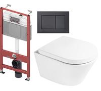 Set modulo di installazione Tece Base 9400407, vaso WC Oltens Jog 42001000, 9240407, 45101000