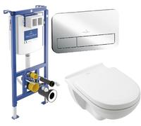 Set modulo di installazione Villeroy & Boch ViConnect 92242700, combi-pack set con copriwater Villeroy & Boch O.Novo 5660H101, 92249061