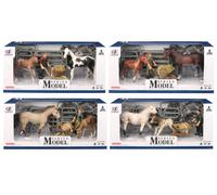 Set Mondo degli Animali - cavallo e puledro con figurina