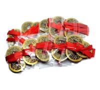 Set monete cinesi fortunate 10 x 3 monete con nastro protezione ricchezza e...