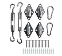 Set Montaggio Befestigungsset Tenda da Sole di Fissaggio Kit Accessori Ganci