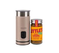 Set montalatte CHiATO milkPLAY e caffè solubile Little’s Decaf Creamy Caramel