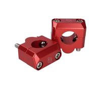 Set Morsetti Manubrio Doppler 22mm su 28,6mm, Rosso