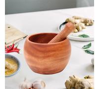 Set mortaio e pestello schiaccia aglio manuale per noci di senape fresca e