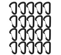 Set Moschettone in Plastica 20Pcs Arrampicata Escursionismo Blocco Portachiavi C