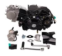 Set Motore 125 CCM Halbautomatico E Starter Inferiore E Kickstarter Nero HMParts