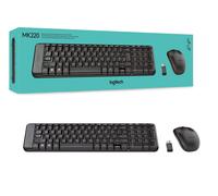 TASTIERA E MOUSE WIRELESS LOGITECH MK220 920-003721 TASTIERA COMPATTA - MOUSE COMODO - WIFI 2,4GHZ - DURATA PROLUNGATA BATTERIE