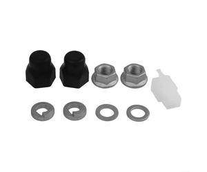 Set mozzo asse motore per bici elettriche 12 mm 14 mm include dado di bloccaggio rondella copertura robusta struttura in acciaio al carbonio per un collegamento sicuro del mozzo ruota nero (12 mm