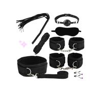 Set Multifunzionale Da 8 Pezzi In Nylon Nero Classico Set Regolabile Per Il Fitness Indoor, Comodo Da Trasportare, Con Corda Tessuta A Mano E Coperchio Da Sonno-D1