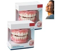 Set multifunzionale per modellare protesi dentarie in silicone, set avanzato personalizzato per protesi dentarie complete, kit efficace per il ribasamento delle protesi dentarie (2PCS)