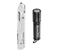 Set multitool coltellino Badger Outdoor Spike con torcia Olight I3E EOS