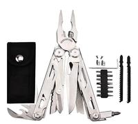 Set multiutensile con pinze, coltelli e forbici for riparazioni fai da te, campeggio, attrezzatura di sopravvivenza EDC(DL30 full set silver)