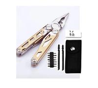 Set multiutensile con pinze, coltelli e forbici for riparazioni fai da te, campeggio, attrezzatura di sopravvivenza EDC(DL30 Yellow)