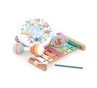 VILAC - Set musicale Gli animali del mondo - Sarah Betz - Giocattolo musicale - Giochi di risveglio per bambini in legno - Giocattolo per bambini dai 3 anni - 7114