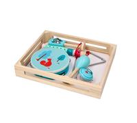 Set musicale in legno con scoiattolo