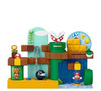 Fisher-Price Little People - Le Avventure di Mario, set ispirato a Super Mario con pulsanti interattivi e suoni, include personaggio Mario e pezzo accessorio Fire Flower, 1+ anni, JHG61