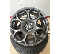 SET N.4 CERCHI IN LEGA 17" ORIGINALE OEM ALFA ROMEO 3 ANTRACITE OPACO PER ALFA R