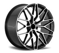 SET N.4 CERCHI IN LEGA REPLICA 874 BLACK POLISHED PER PORSCHE CAYENNE 22"