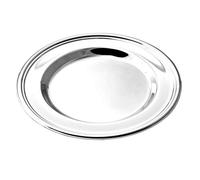 Set N.6 SOTTOBICCHIERI Diametro Cm.11,3 in Stile Inglese Rivestiti in Argento 925% Puro con Spessore da 30 Micron Made in Italy 094