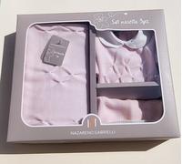 Set Nascita Invernale Nazareno Gabrielli Tutina Copertina Cappello Rosa 1-3M