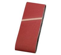 kwb 3x Cintura di levigatura in tessuto, 100 x 560 mm, K-40, Corindone nobile, per legno e metallo, carta vetrata per smerigliatrici/rettificatrici a nastro