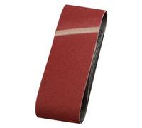 kwb 3x Nastro di levigatura in tessuto, 65 x 410 mm, K-80, Noble Corindum, per legno e metallo, carta vetrata per smerigliatrice a nastro/macinazione