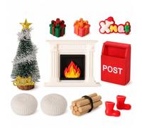 Set Natale per Casa delle Bambole, style to 2 | Costruzione in legno, Ornamenti per , Ri ti, Per decoratori