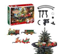 Set natalizio, locomotiva vintage con e suoni interattivi | Set treno natalizio vintage, luci e suoni interattivi, design della locomotiva, pista inclusa per una facile installazione