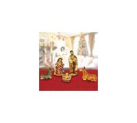 SET NATIVITA' PER PRESEPE NAPOLETANO NATALE STATUINE PRESEPI IN PLASTICA 5CM