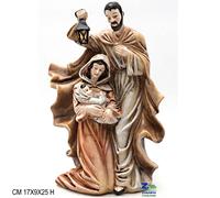 SET NATIVITA' PERSONAGGI PRESEPE IN RESINA CON LANTERNA CM 17X9X25,5 H