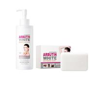 Set Niacinamide Soap +Niacinamide Body Lotion, Soap Bar, Esfoliazione, per Idratata e Rivitalizzata - Sbiancante e Idratante, Rende la Pelle Morbida e Liscia, Adatto a Tutti i Tipi di Pelle