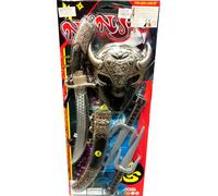 Set Ninja Giocattolo Travestimento Spada con Fodero Katana Maschera Pugnali