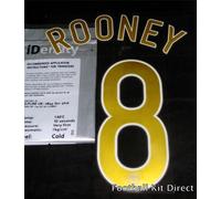 Set nome calcio Manchester United Rooney 8 06/07 Champions League taglia gioc...