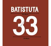 Set Nome Casa AS Roma 2002 - Candela #32 (Heat Transfer PU Patch) | Stampa Pe...