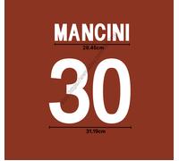 Set Nome Casa AS Roma 2002 - MANCINI #30 (Heat Transfer PU Patch) | Stampa Pe...