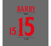 Set nome casa Inghilterra 2000 - GERRARD #16 trasferimento di calore in vellu...