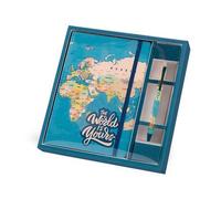 Set Notebook A5 + penna BLUE MAPS- I TOTAL