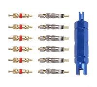 Set nucleo valvola per convertitore ugello francese con kit di attrezzi per la manutenzione di mountain bike e pneumatici, compatibile con valvole su moto e ATV