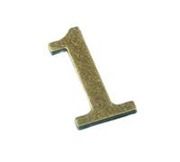 Set numeri civici magnetici bronzo per antico 7,5 cm da 0 a 9 metallo lunga