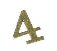 Set numeri civici magnetici bronzo per antico 7,5 cm da 0 a 9 metallo lunga