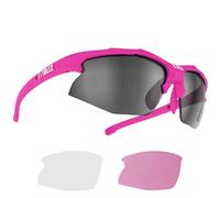 Set occhiali ciclismo donna Lady Hybrid Smallface fucsia