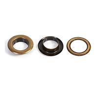 Set Occhielli in Metallo, 20/100 Set Rotondo con Occhielli Grommets eyelets sostituzione di accessori di decorazione fai da te Bronzo Nero Oro 12mm 20sets