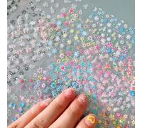 [Set Of 10] 3D Nail Stickers With Lovely Spring Flowers, Waterproof And Long-Lasting Nail Art Decalsadesivi unghiestickers unghieadesiv nail art adesivi unghiestickers unghieadesiv nail art Animale,Tr
